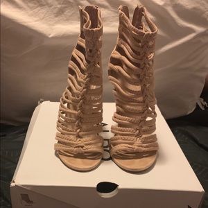 Rope mid ankle heels